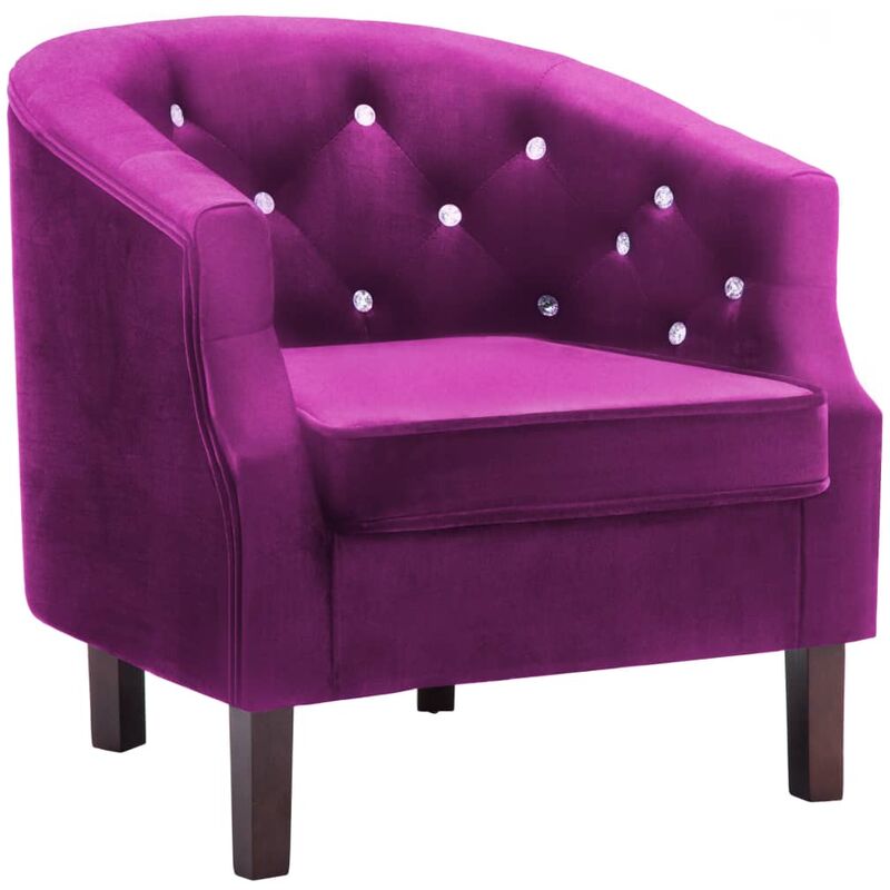 

Sillón de terciopelo morado