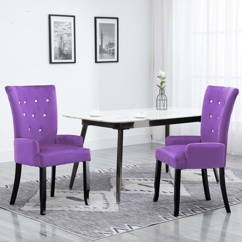 

Sillón de terciopelo morado