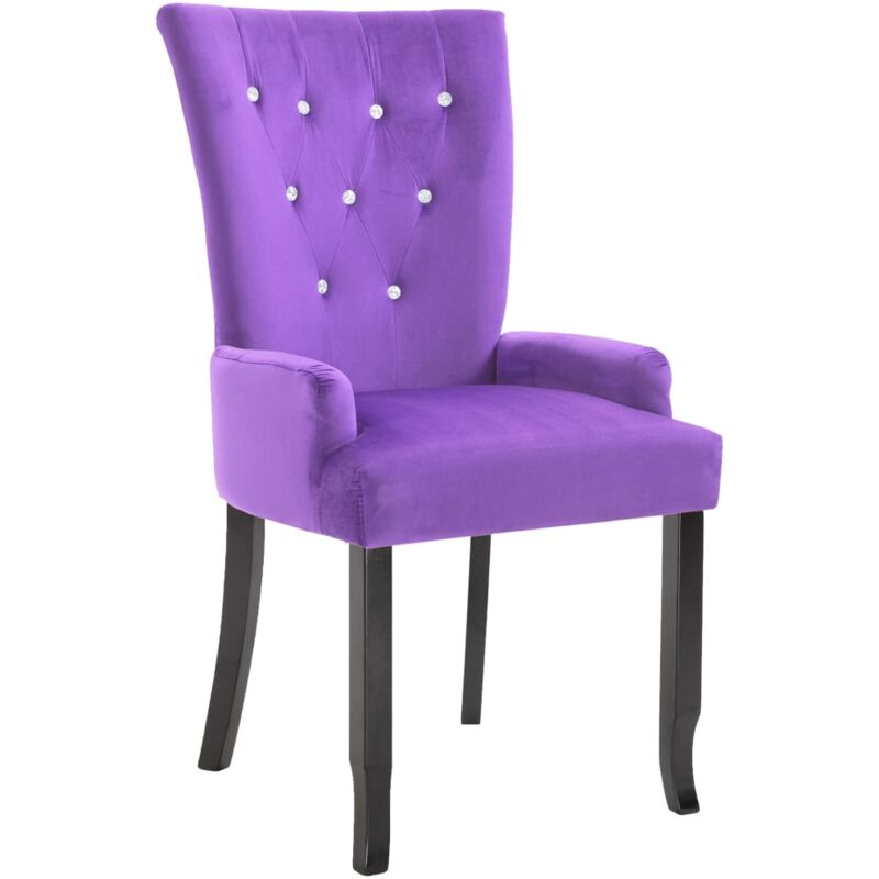 

Sillón de Terciopelo Morado - Púrpura - Vidaxl