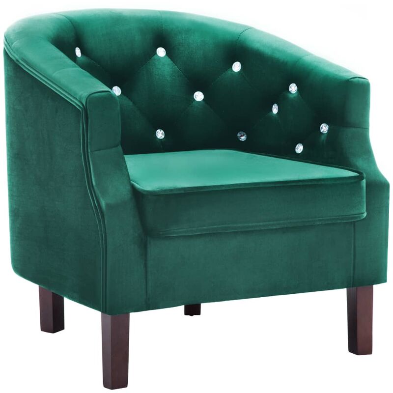 

Sillón de terciopelo verde