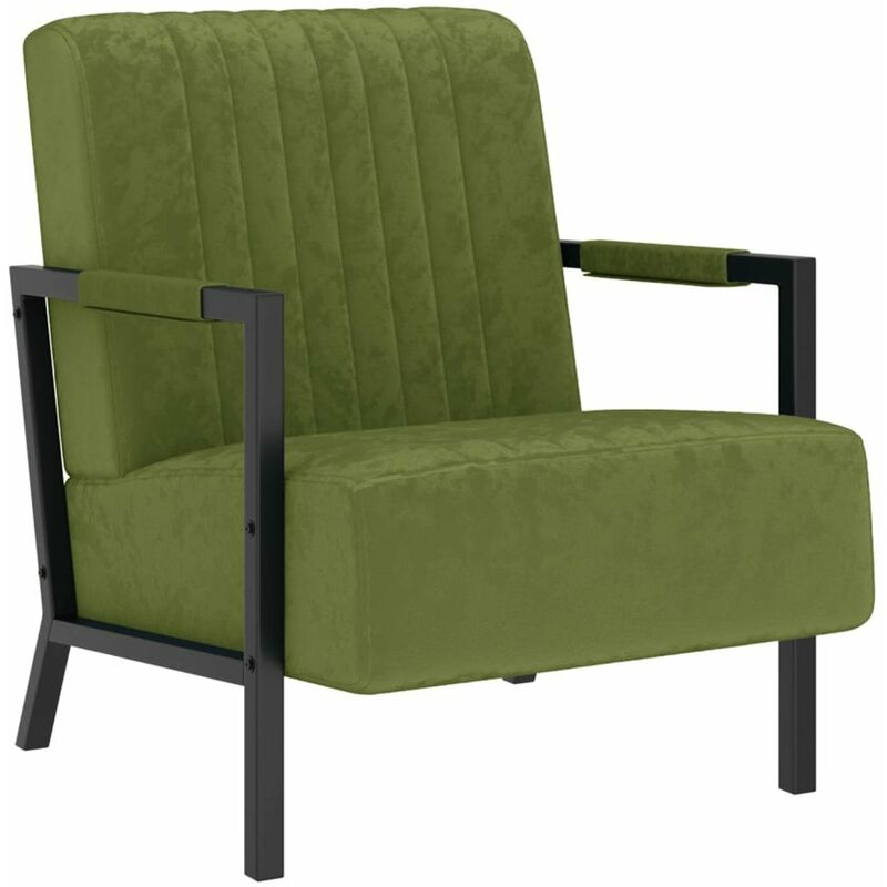 

Sillon de terciopelo verde claro
