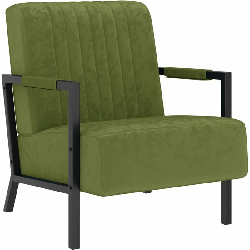 

Sillón de terciopelo verde claro
