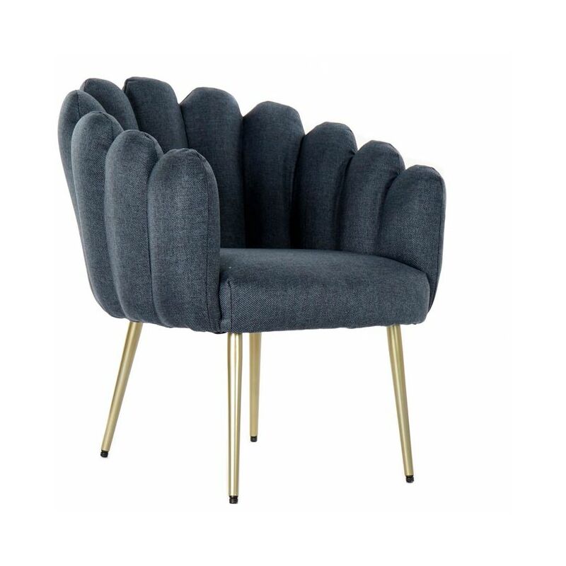 

Sillón DKD Home Decor Azul Poliéster Metal (67 x 64 x 77 cm)