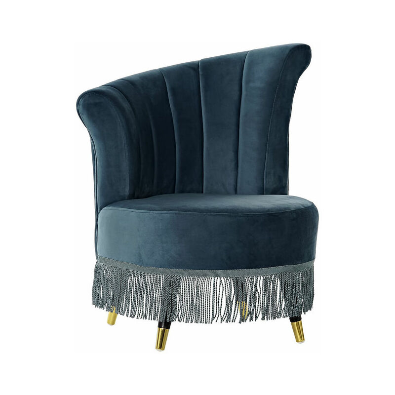 

Sillón DKD Home Decor Azul Poliéster Metal (77 x 63 x 85 cm)
