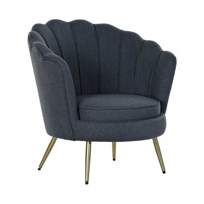 

Sillón DKD Home Decor Azul Poliéster Metal (80 x 75 x 86 cm)