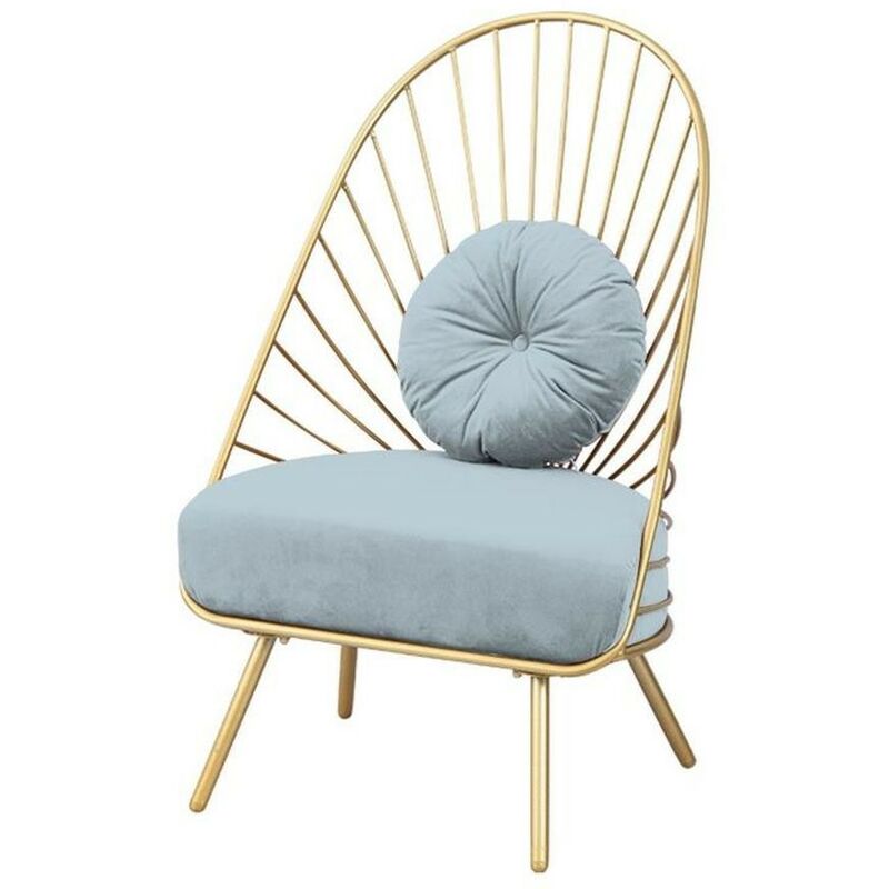 

Sillón Metal Poliéster Azul cielo (60 x 45 x 110 cm) - Dkd Home Decor