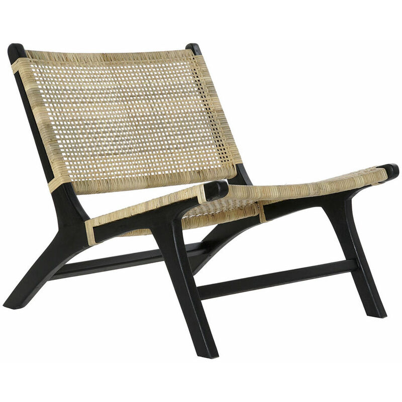 

Sillón DKD Home Decor Negro Ratán Teca (65 x 78 x 68 cm)