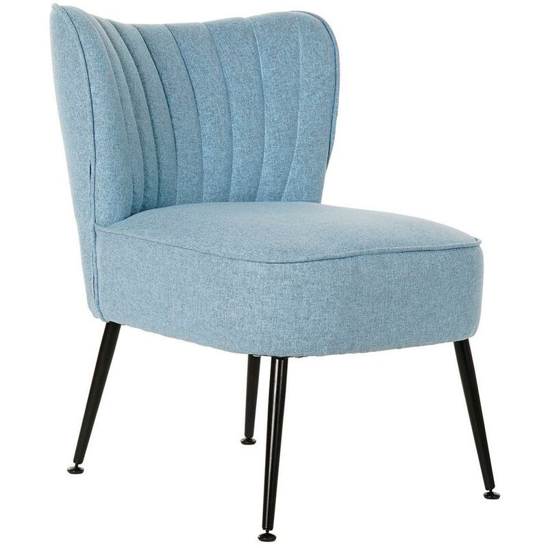 

Sillón DKD Home Decor Poliéster Metal Azul cielo (52 x 64 x 74 cm)