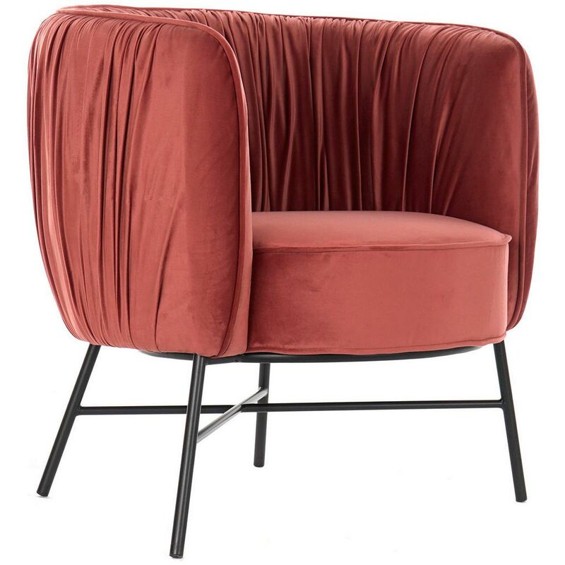 

Sillón DKD Home Decor Rojo Poliéster Metal (77 x 71 x 77 cm)