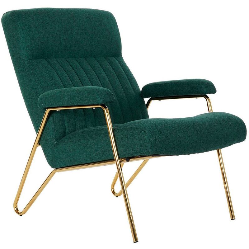 

Sillón DKD Home Decor Verde Poliéster Metal (69 x 90 x 90 cm)