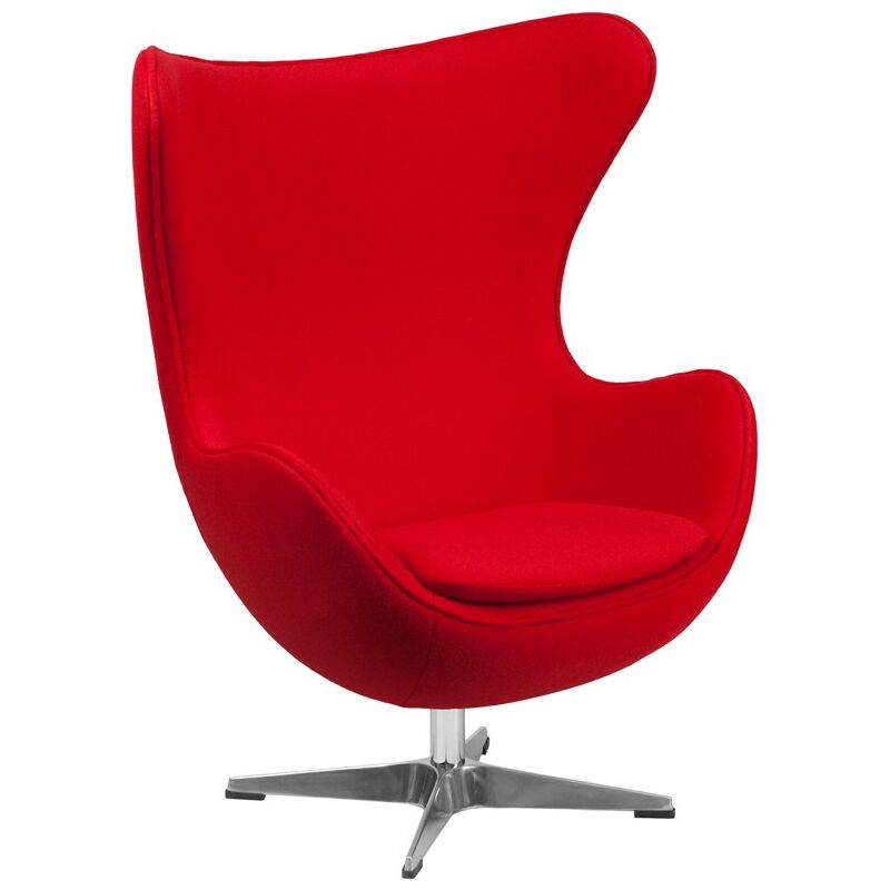

Bh Design - Sillón EG NEW, tapizado cachemir rojo