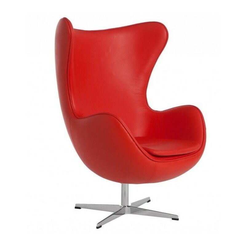 

Bh Design - Sillón EG NEW, tapizado piel regenerada roja