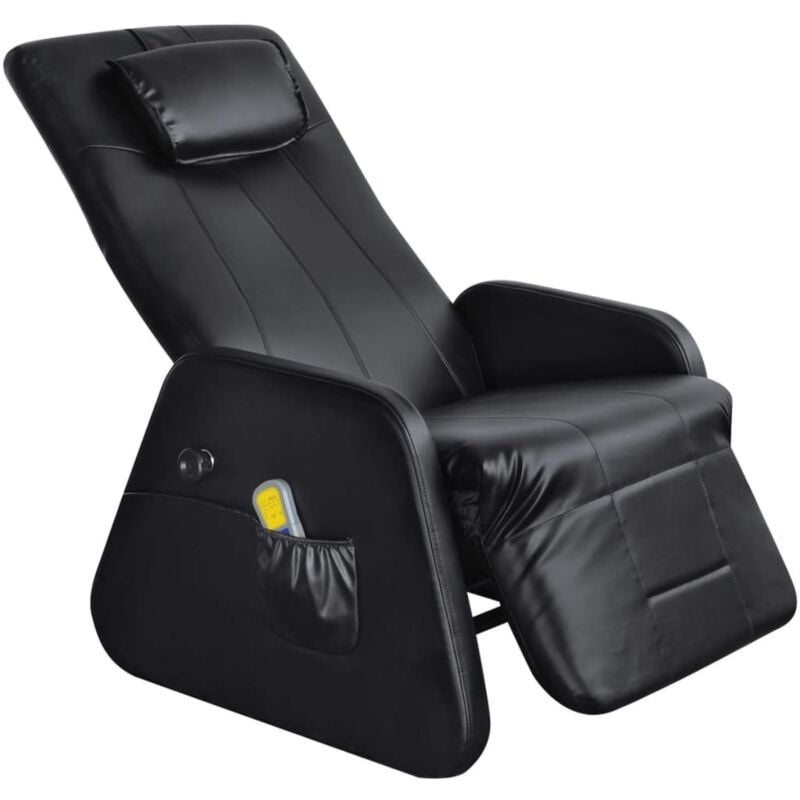 

Sillón de Masaje de Cuero Sintético Negro - Negro - Vidaxl