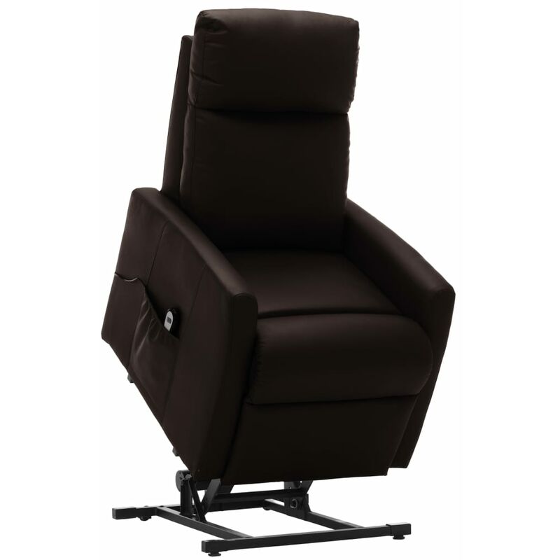 

Sillón Eléctrico Reclinable de Cuero Sintético Marrón - Marrón - Vidaxl