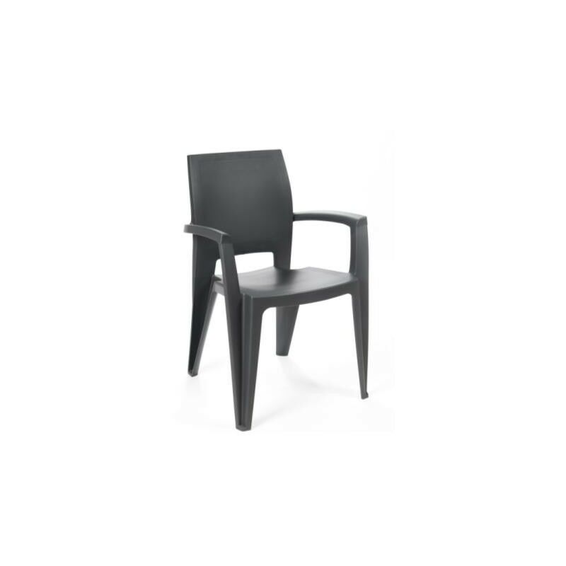 

Sillón ELEN, apilable, polipropileno antracita