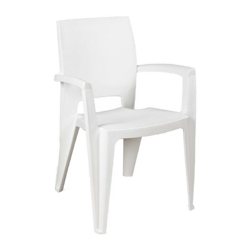 

Sillón ELEN, apilable, polipropileno blanco