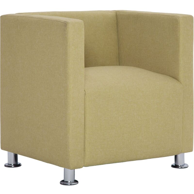 

Sillón en Forma de Cubo de Tela Verde - Verde - Vidaxl