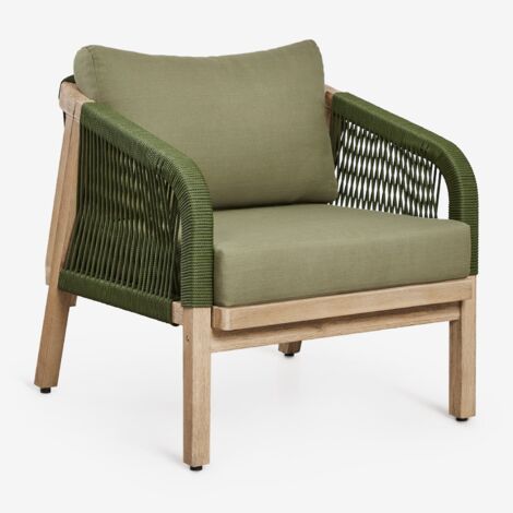 Sillón en madera de acacia Dubai SKLUM             