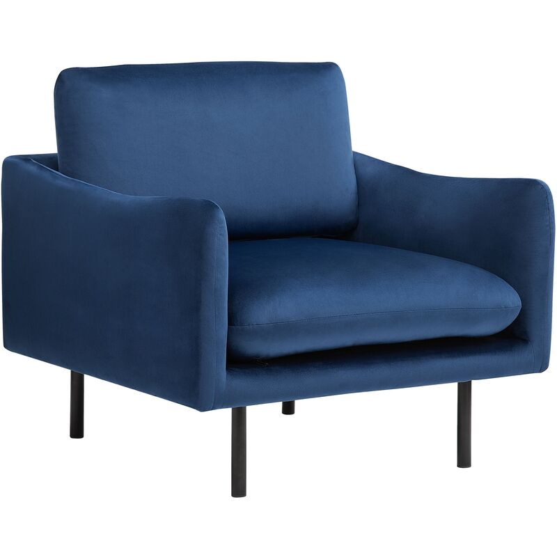 

Sillón de terciopelo azul oscuro VINTERBRO