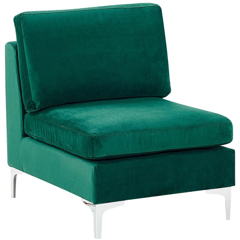 

Sillón de terciopelo verde EVJA