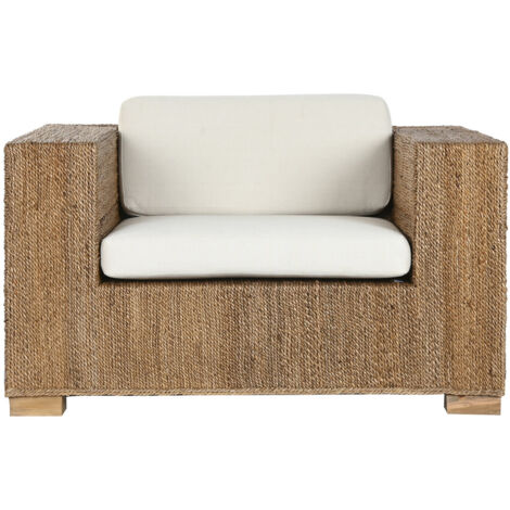 Sillon Fibra Teca 117X92X65 Incluye Cojines