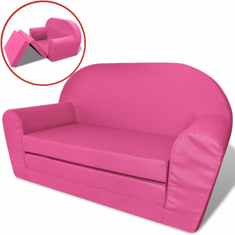 

Sillon flip-out para ninos rosa