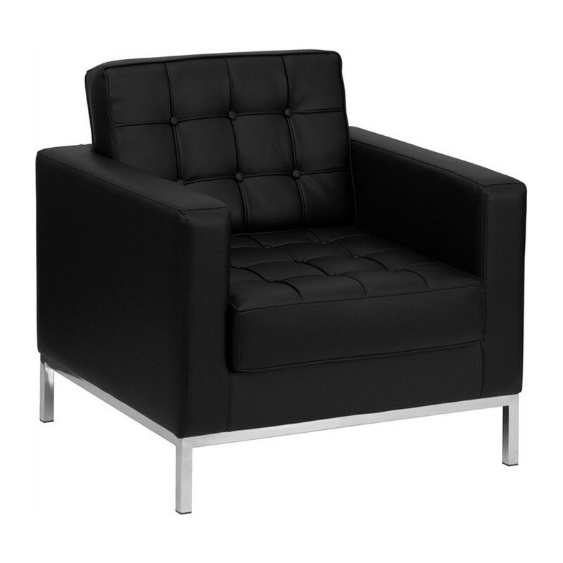 

Sillón FLOR, similpiel negra