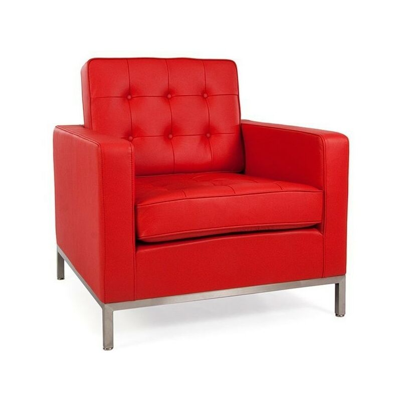 

Sillón FLOR, tejido cachemir rojo