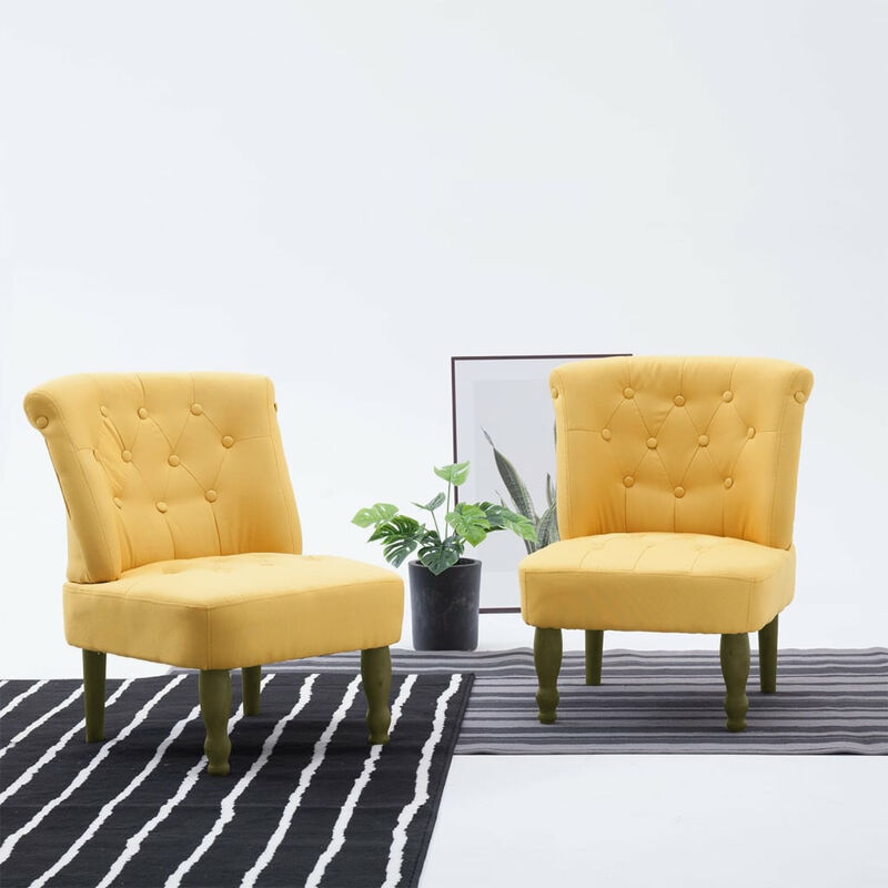 

Sillon frances de tela amarillo