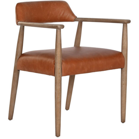 Sillon Fresno Piel 59X57X74 Decape Blanco