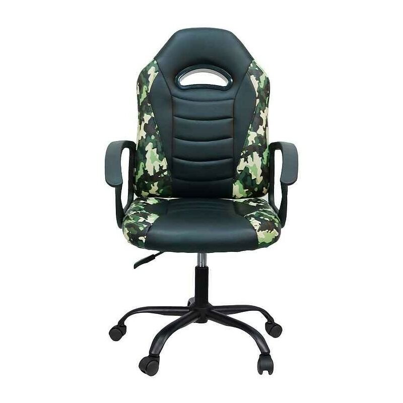 

Sillon Gamers modelo YOUNG negro-camuflaje altura regulable