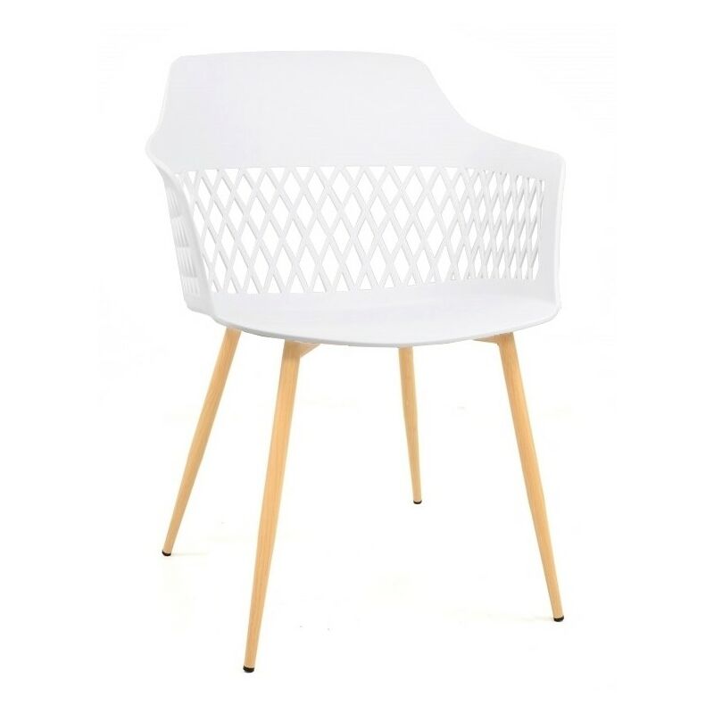 

BHD - Sillón GIBRALFARO, metal, polipropileno blanco