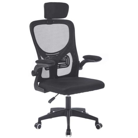 Sillón giratorio elevable gamer Aero Red transpirable en negro, 106/116cm(alto) 62cm(ancho) 62cm(fondo).