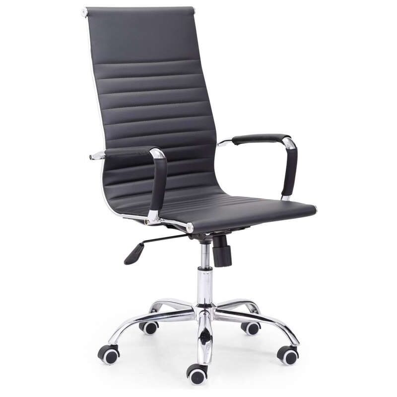 

Adec - Sillon giratorio Letter en simil piel dos colores a elegir 106-116 cm(alto)64 cm(ancho)64 cm(largo) Color NEGRO