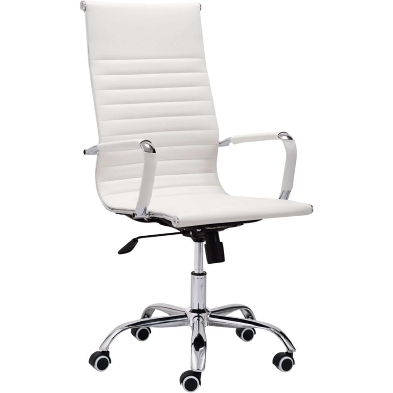 

Sillón escritorio para oficina despacho giratorio mecanismos basculante moderna 106-116x64x64 cm COLOR BLANCO