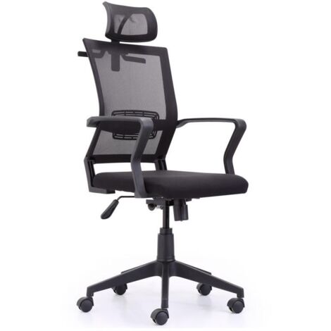 Sillón giratorio modelo winner acabado negro,117/127cm(alto) 64cm(ancho) 64cm(largo)