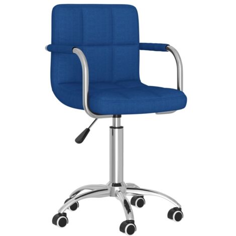 Sillón giratorio silla para ordenador oficina estudio tela azul 020024090