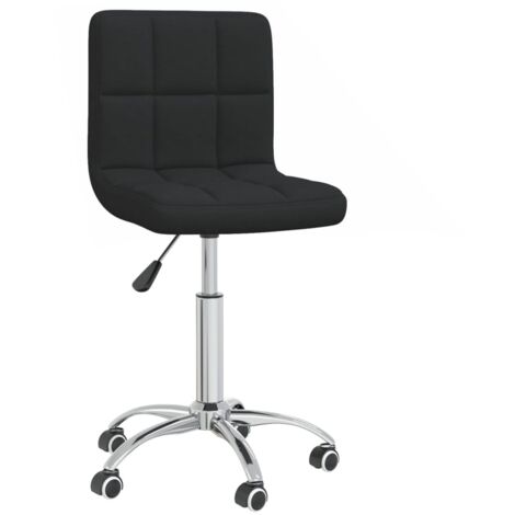 Sillón giratorio silla para ordenador oficina estudio tela negra 020024159