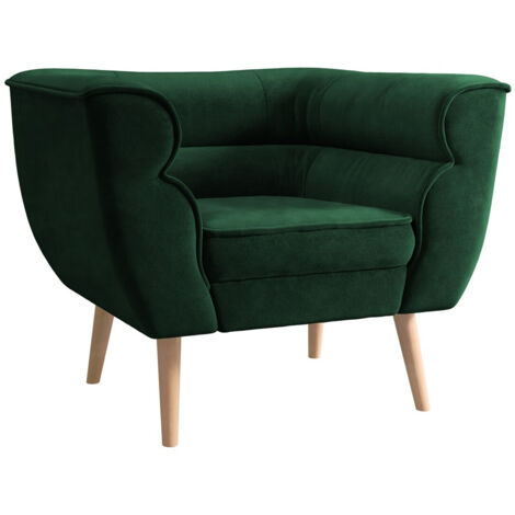 Sillón Glenview 102, Kronos 14, 75x82x74cm, Tapiz, Patas: Madera, 0