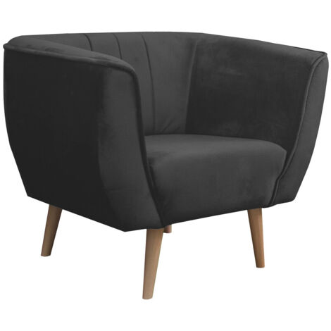 Sillón Glenview 105, Kronos 34, 75x82x74cm, Tapiz, Patas: Madera, 0
