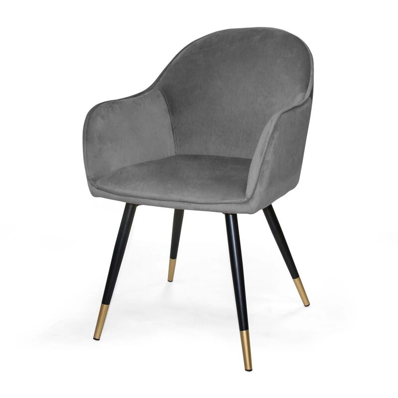 

Lúzete - Sillón Grayson Terciopelo Gris