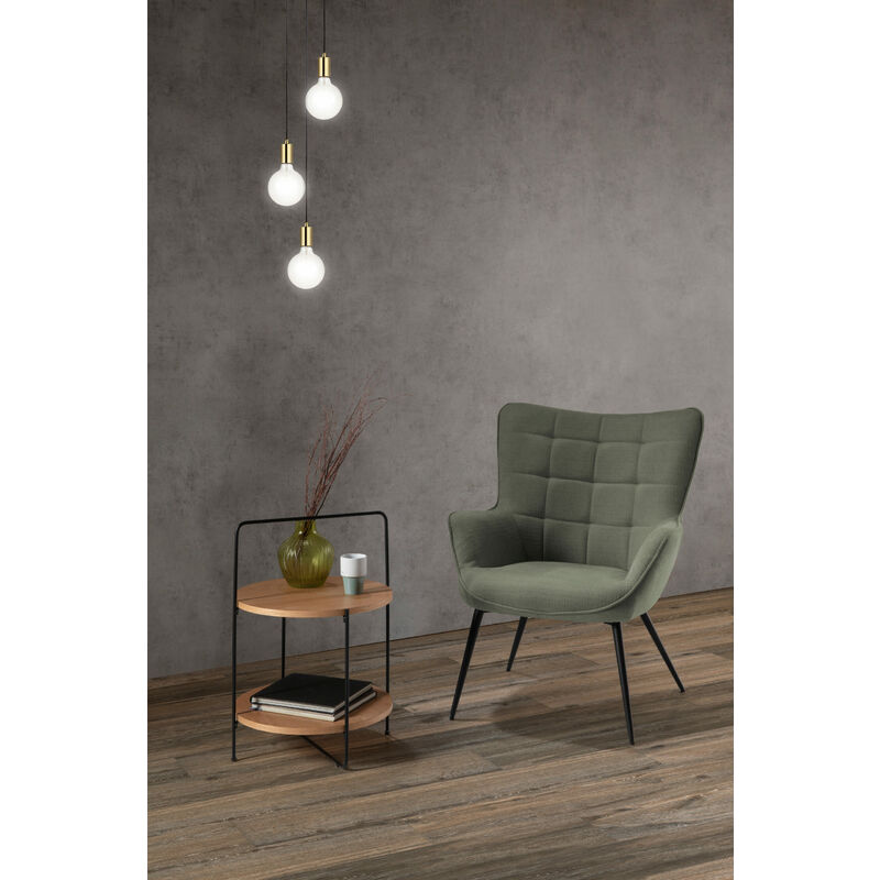 

Sillon Gretel Verde Pie Negro