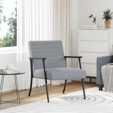 sillón Gris Claro 59 x 75 x 78 cm tela
