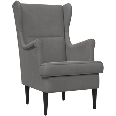 sillón Gris oscuro Terciopelo
