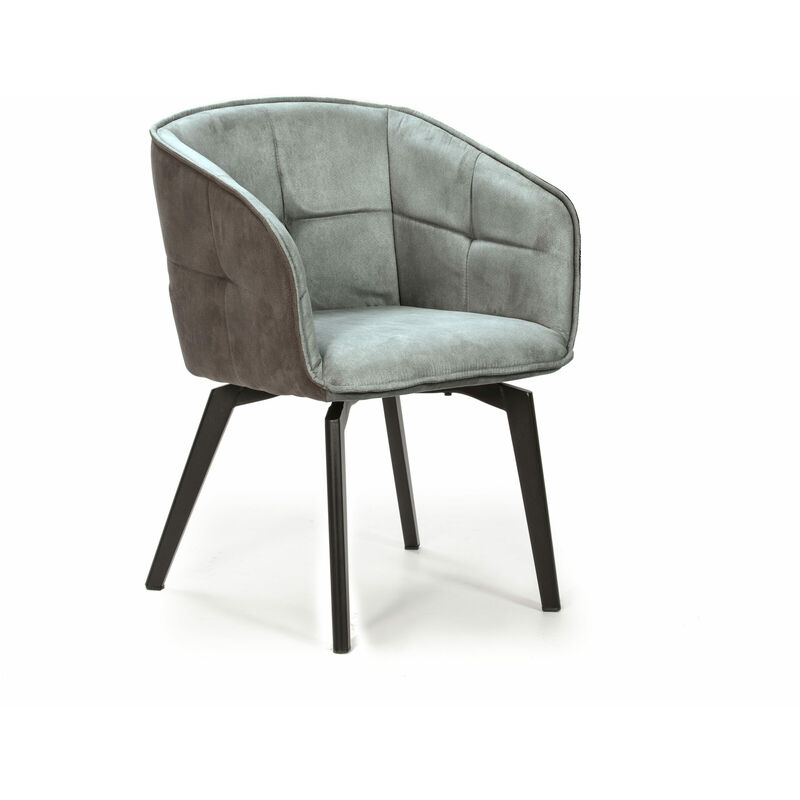 

Sillon Herta Azul Claro / Pata Negra 2P/Caja