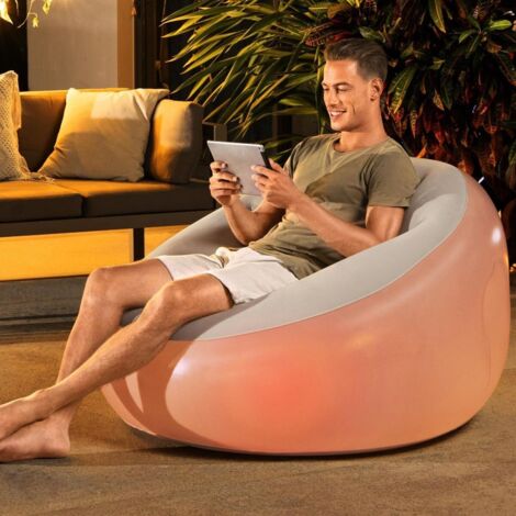 Sillón hinchable 102 x 97 x 71 cm con luz LED