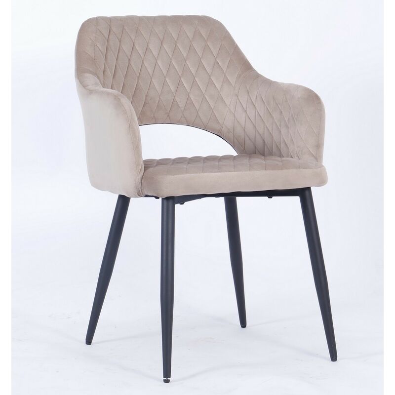 

Sillón HONORIO, metal, tapizado velvet 19 marrón visón