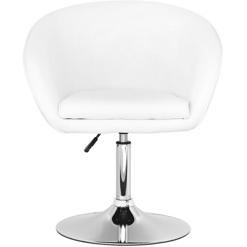 

Sillón IBRA NEW, cromado, similpiel blanca