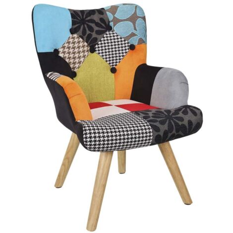 THE HOME DECO KIDS Sillón infantil de patchwork Helsinki