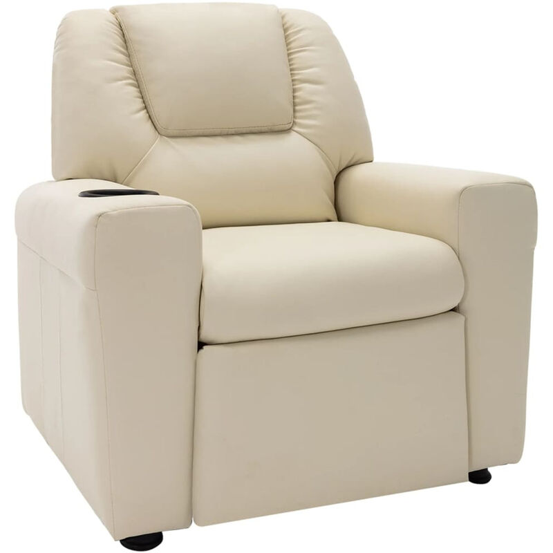 

Sillon infantil reclinable cuero sintetico blanco crema